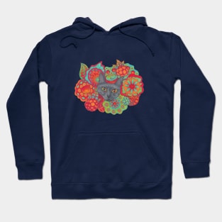 Strange Berry Psychedelic Cat Hoodie